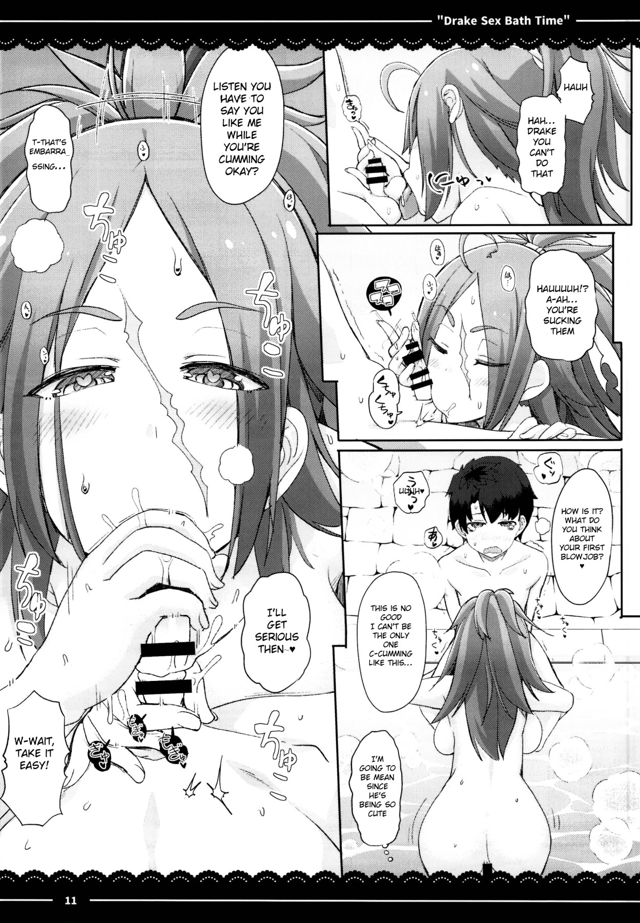 Hentai Manga Comic-Drake Sex Bath Time-Read-12